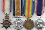 WW1 Royal Navy RFR LSGC Medal Group to RMLI
