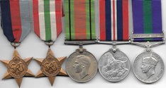 Palestine WW2 GSM Group of 5 to RAF