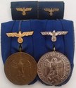 WW2 Wehrmacht Long Service Medal Pair